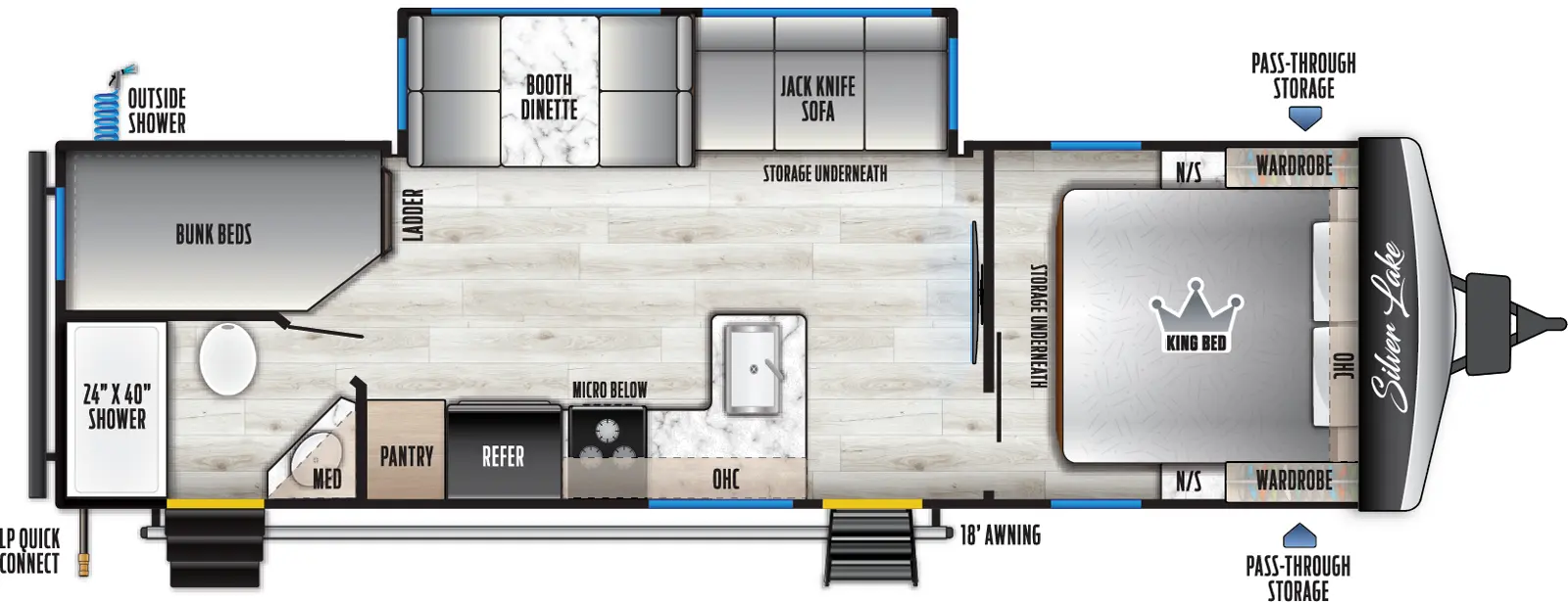 Silver Lake 2700BH Floorplan